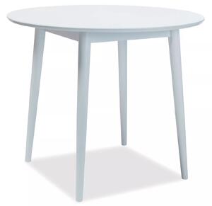 Jedálenský stôl gulatý LARSON 90x90 cm biela