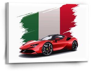 Sablio Obraz Ferrari Talianska vlajka - 90x60 cm