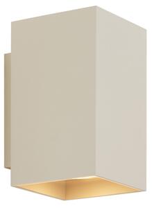 Moderná nástenná lampa béžová GU10 50 mm štvorcová 2-svetlá - Sandy