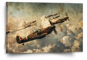Sablio Obraz Stíhačky Spitfire v leteckej bitke - 60x40 cm