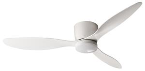 Stropný ventilátor so svetlom biely syntetický materiál diaľkové ovládanie 5 rýchlostí 3 teploty svetla Scandi obývačka spálňa