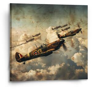 Sablio Obraz Stíhačky Spitfire v leteckej bitke - 50x50 cm