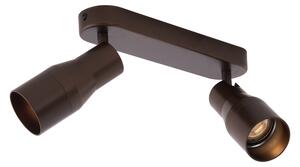 Zaoblené stropné bodové svetlo tmavá bronz GU10 50 mm 2-svetlo - Stanley
