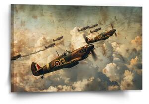 Sablio Obraz Stíhačky Spitfire v leteckej bitke - 120x80 cm
