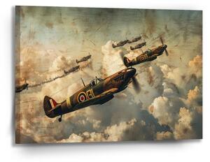 Sablio Obraz Stíhačky Spitfire v leteckej bitke - 90x60 cm