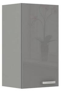 Kuchyňa do paneláku 180/180 cm SHAN 2 - šedá / lesklá krémová