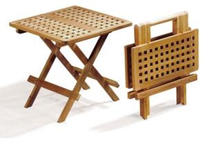 TEXIM PIKNIK TEAK - záhradný teakový skladací stolík