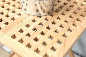 TEXIM PIKNIK TEAK - záhradný teakový skladací stolík