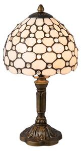 Tiffany lampa na nočný stolík vitráž HIVE PEARL Ø21*38