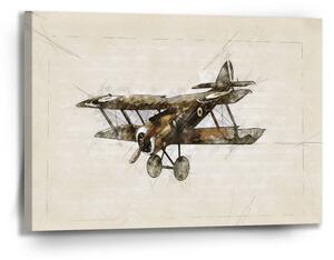 Sablio Obraz Historický dvojplošník Vintage - 90x60 cm