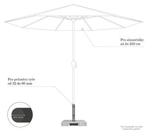 Doppler TROLLEY 40 kg - žulový pojazdný stojan pre slnečníky