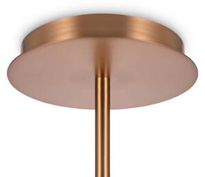 Závesná lampa Maytoni Erich, mosadzná ružica, sklo/kov 12 svetiel