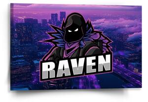 Sablio Obraz FORTNITE RAVEN Steampunk mesto - 60x40 cm