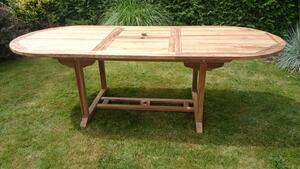 TEXIM FAISAL - záhradný teakový rozkladací stôl, teak