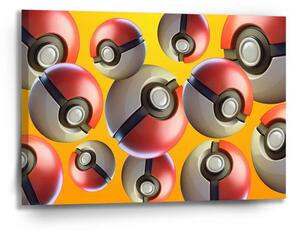 Sablio Obraz Pokemon ball Pattern - 90x60 cm