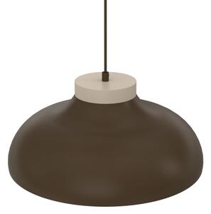 Závesný luster na lanku BASCA 1xE27/15W/230V hnedá/béžová
