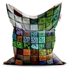 Sablio Sedací vak Classic Blocks Abstract - 150x100 cm