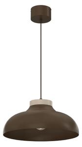 Závesný luster na lanku BASCA 1xE27/15W/230V hnedá/béžová