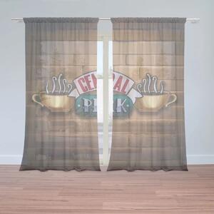 Sablio Záclony Seriál Priatelia CENTRAL PERK Tehly: 2ks 150x250cm