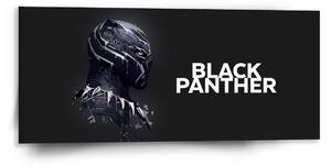 Sablio Obraz BLACK PANTHER z profilu Čierny - 110x50 cm