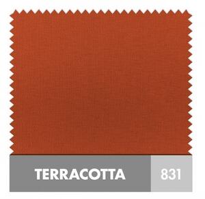 Derby ALUPRO 360 x 360 x 360 cm - slnečná clona tehlová (terakota - kód farby 831)