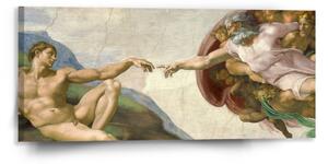 Sablio Obraz Stvorenie Adama - Michelangelo Buonarroti - 110x50 cm