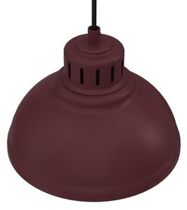 Luster na lanku SVEN 1xE27/15W/230V bordový