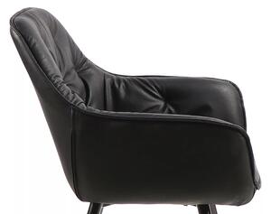 Signal CHERRY jedálenská stolička, čierny rám/ČIERNA syntetická koža. BUFFALO 11