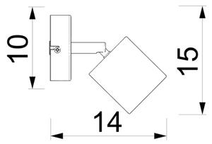 Nástenné bodové svietidlo DEMIA 1xGU10/8W/230V béžové