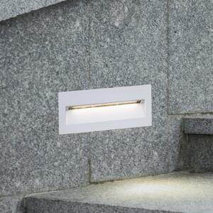 Nástenné svietidlo Lucande LED Loya, 23 x 8 cm, biele, IP54