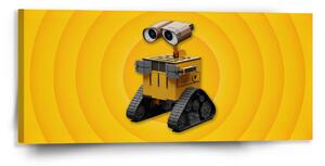 Sablio Obraz Wall-E robot Žltý - 110x50 cm