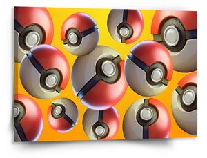 Sablio Obraz Pokemon ball Pattern - 150x110 cm