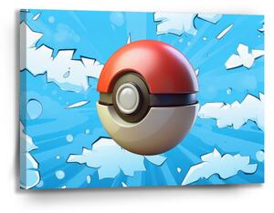 Sablio Obraz Pokemon ball Obloha - 90x60 cm