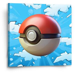 Sablio Obraz Pokemon ball Obloha - 50x50 cm