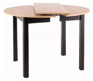 Signal DANTE jedálenský stôl, artisan dub / MAT ČIERNA FI 102 (102-144)