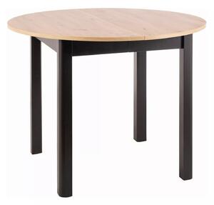 Signal DANTE jedálenský stôl, artisan dub / MAT ČIERNA FI 102 (102-144)