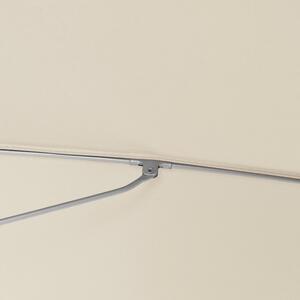Doppler ACTIVE 2 m – naklápací balkónový a plážový slnečník šedá (kód farby 846)