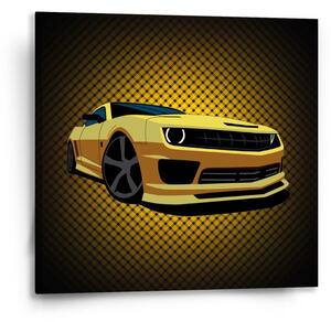 Sablio Obraz Chevrolet Camaro Žltá mriežka - 50x50 cm