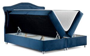 Kontinentálna manželská posteľ 160x200 VARIEL 1 - svetlá modrá + topper ZDARMA
