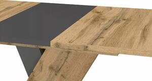 Signal Jedálenský stôl EXEL, dub artisan / ANTRACIT 140(180)X85 (D)