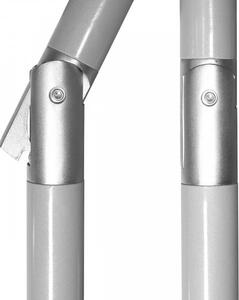 Doppler ACTIVE 280 cm - automatický naklápací slnečník s kľukou šedá (kód farby 827)
