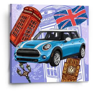 Sablio Obraz Mini sedan Londýn - 50x50 cm