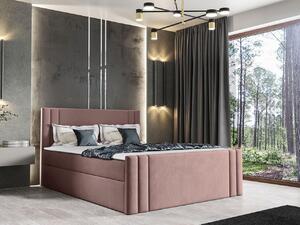 Americká jednolôžková posteľ 120x200 VITORIA - ružová + topper ZDARMA