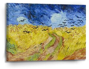 Sablio Obraz Pšeničné pole s vranami - Vincent van Gogh - 90x60 cm