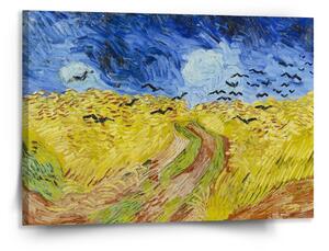 Sablio Obraz Pšeničné pole s vranami - Vincent van Gogh - 150x110 cm