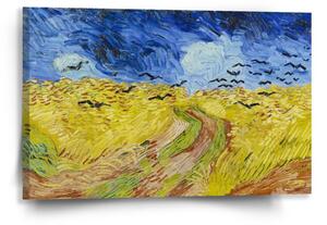 Sablio Obraz Pšeničné pole s vranami - Vincent van Gogh - 60x40 cm