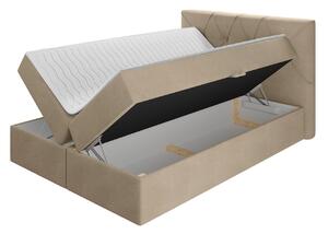 Americká manželská posteľ 200x200 LITZY 1 - béžová + topper ZDARMA