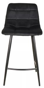 Signal MILA H-2 VELVET barová jedálenská stolička, čierny rám/BLACK BLUVEL 19