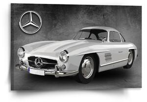 Sablio Obraz Mercedes-Benz 300 SL Sivé pozadie - 120x80 cm