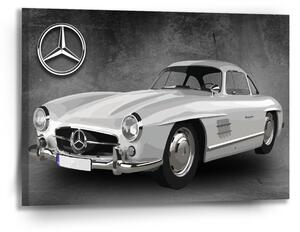 Sablio Obraz Mercedes-Benz 300 SL Sivé pozadie - 90x60 cm